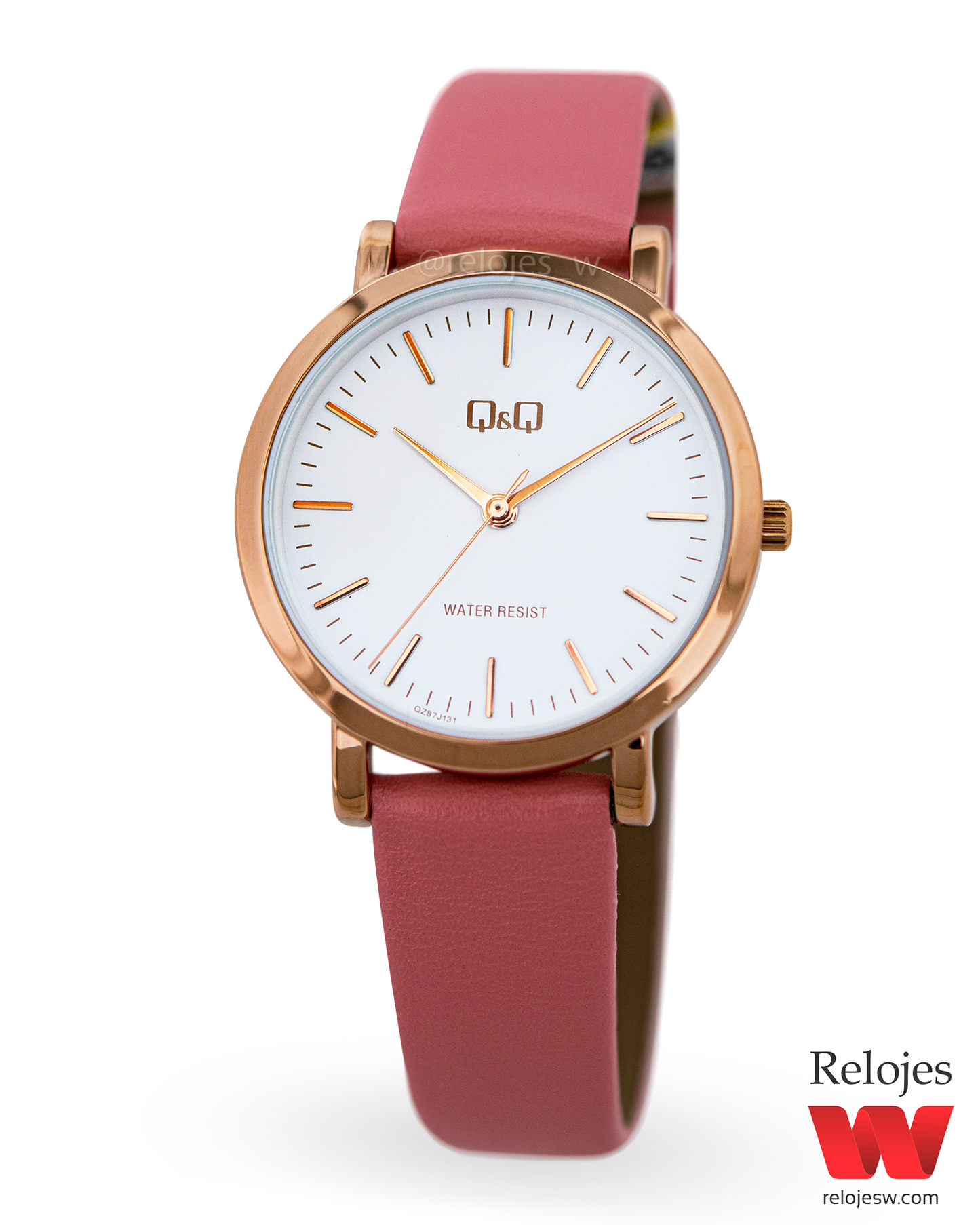 Reloj Q&Q Mujer Rosado Oro Rosa QZ87J131Y