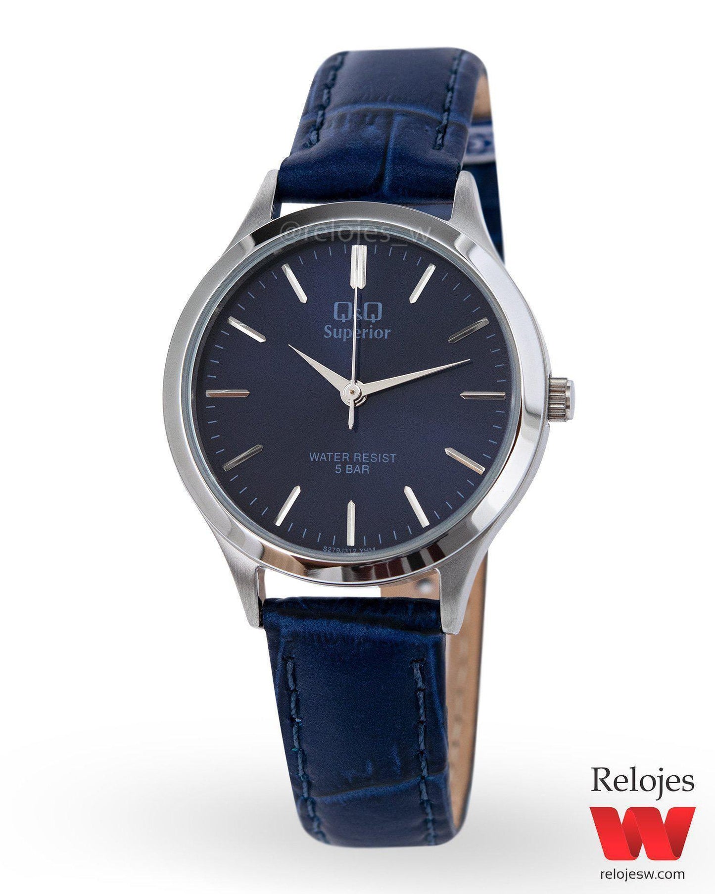 Reloj Q&Q Superior Mujer Azul Plateado S279J312Y