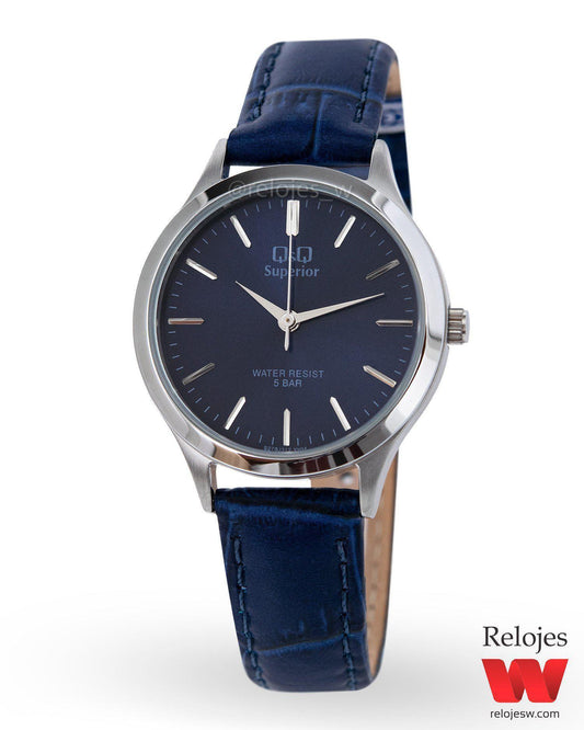 Reloj Q&Q Superior Mujer Azul Plateado S279J312Y