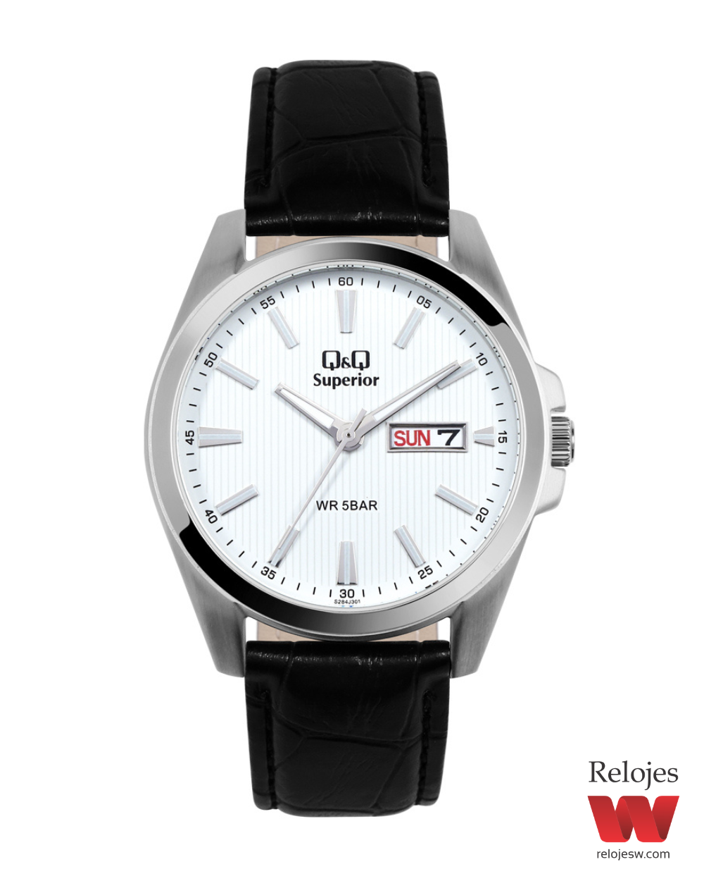 Reloj Q&Q Superior Hombre S284J301Y Negro Plateado