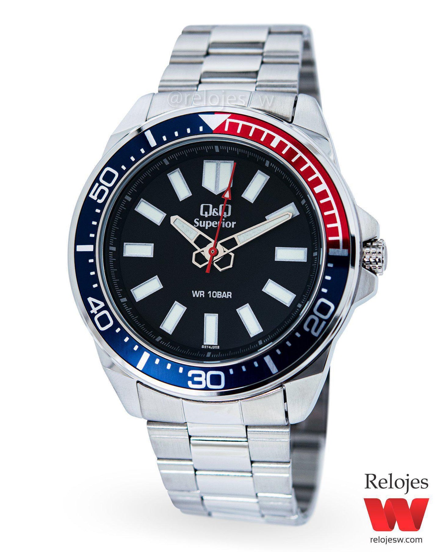Reloj Q&Q Superior Hombre S374J202Y Plateado