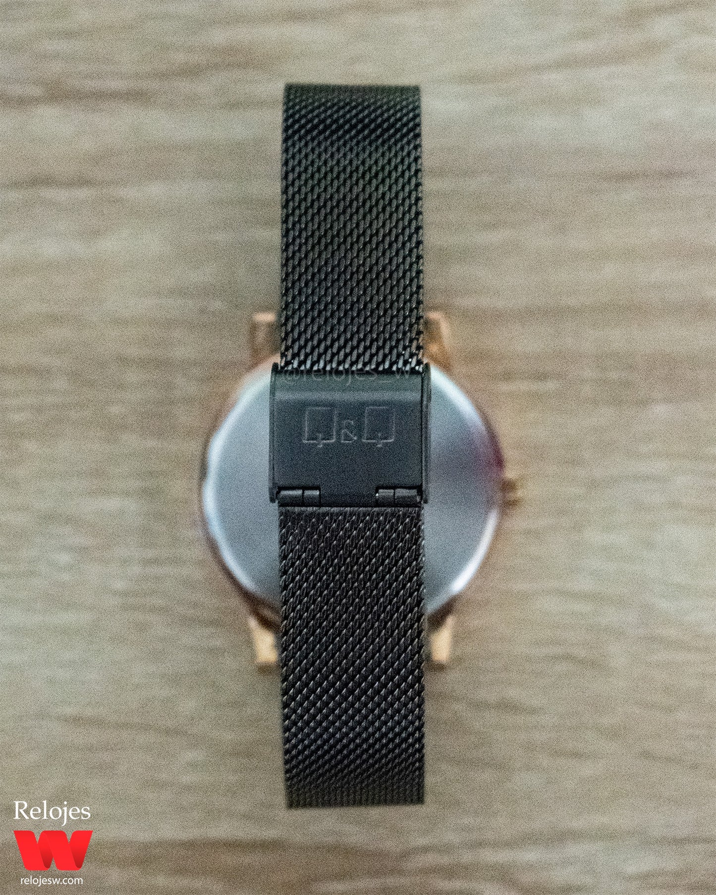 Reloj Q&Q Hombre A478J412Y Negro Oro Rosa