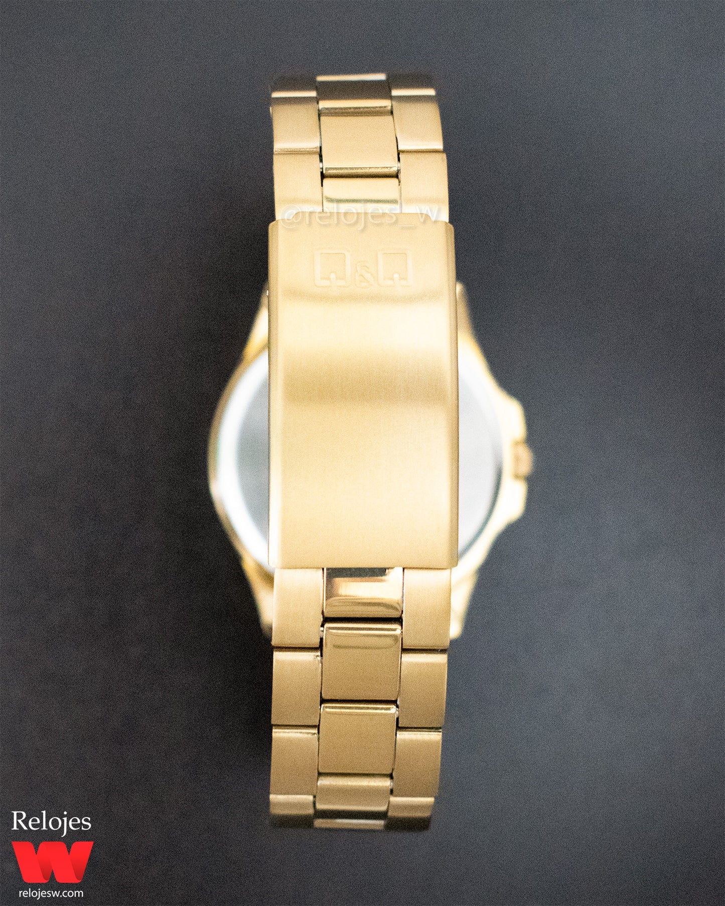 Reloj Q&Q Hombre Dorado QA06J010Y