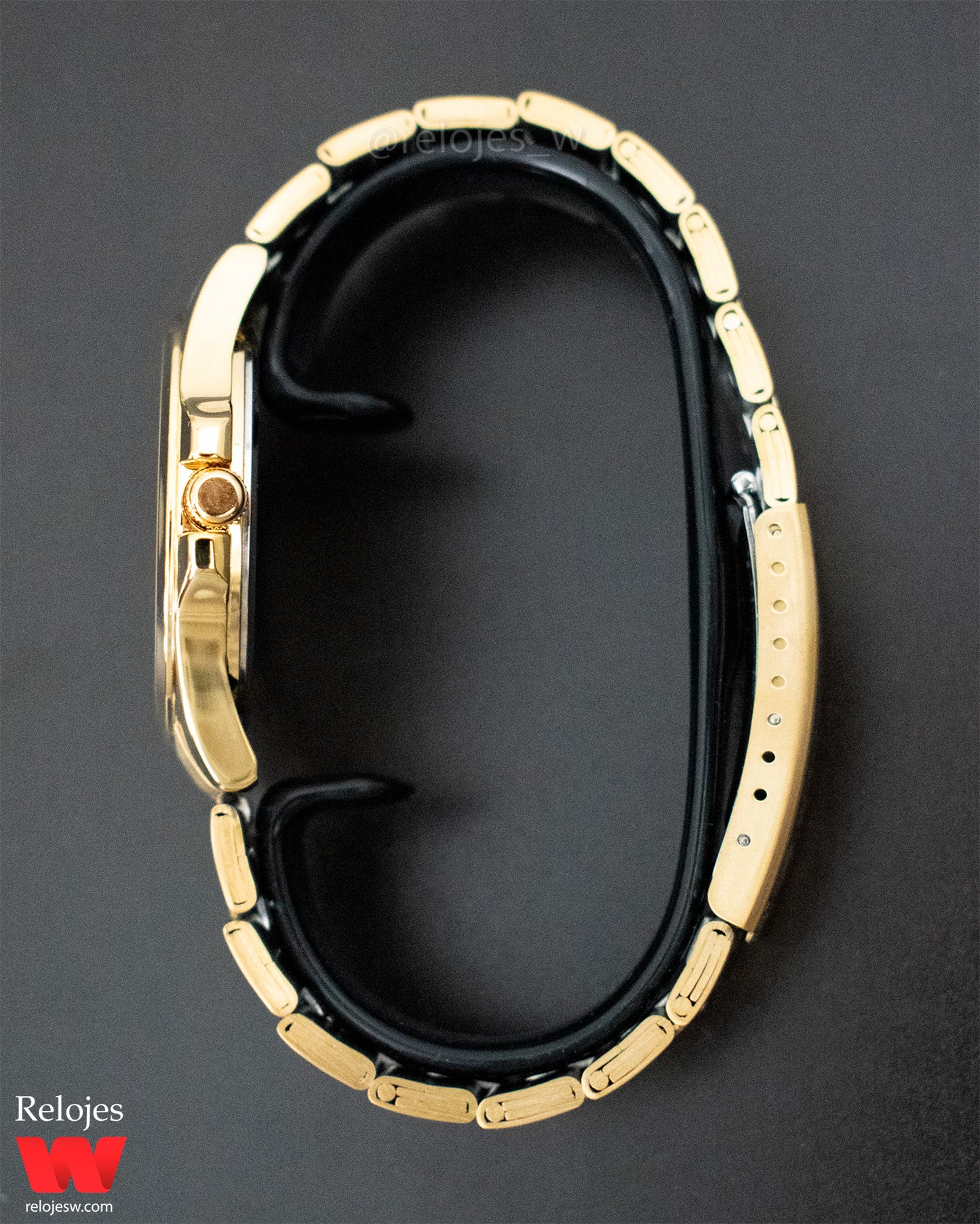 Reloj Q&Q Hombre Dorado QA06J010Y