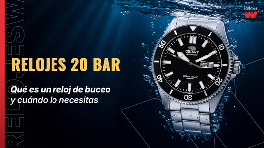 Relojes de 20 BAR: qué es un reloj de buceo y cuándo lo necesitas