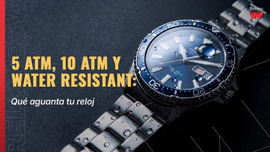 5 ATM, 10 ATM y water resistant: qué aguanta tu reloj
