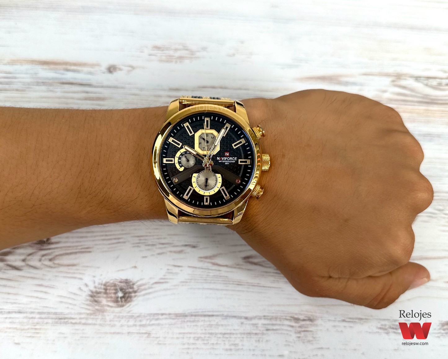 Reloj Naviforce Hombre NF9211S Dorado Negro