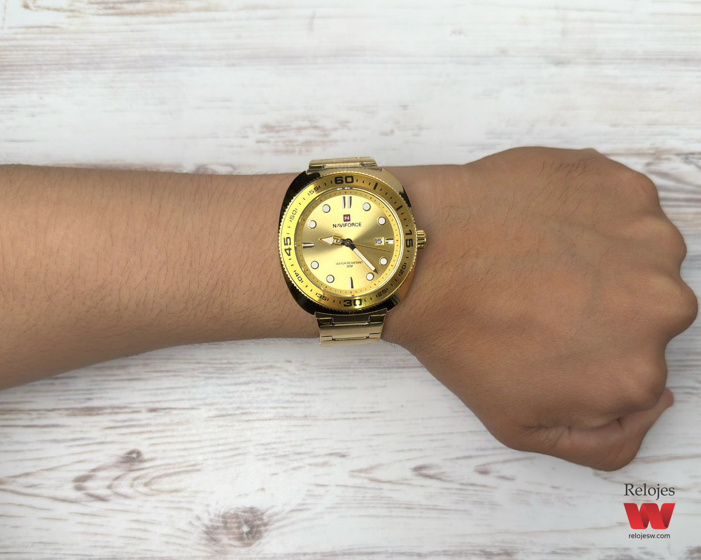 Reloj Naviforce Hombre Dorado NF9250-DODO