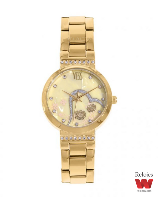 Reloj Yess Mujer 1217L Dorado