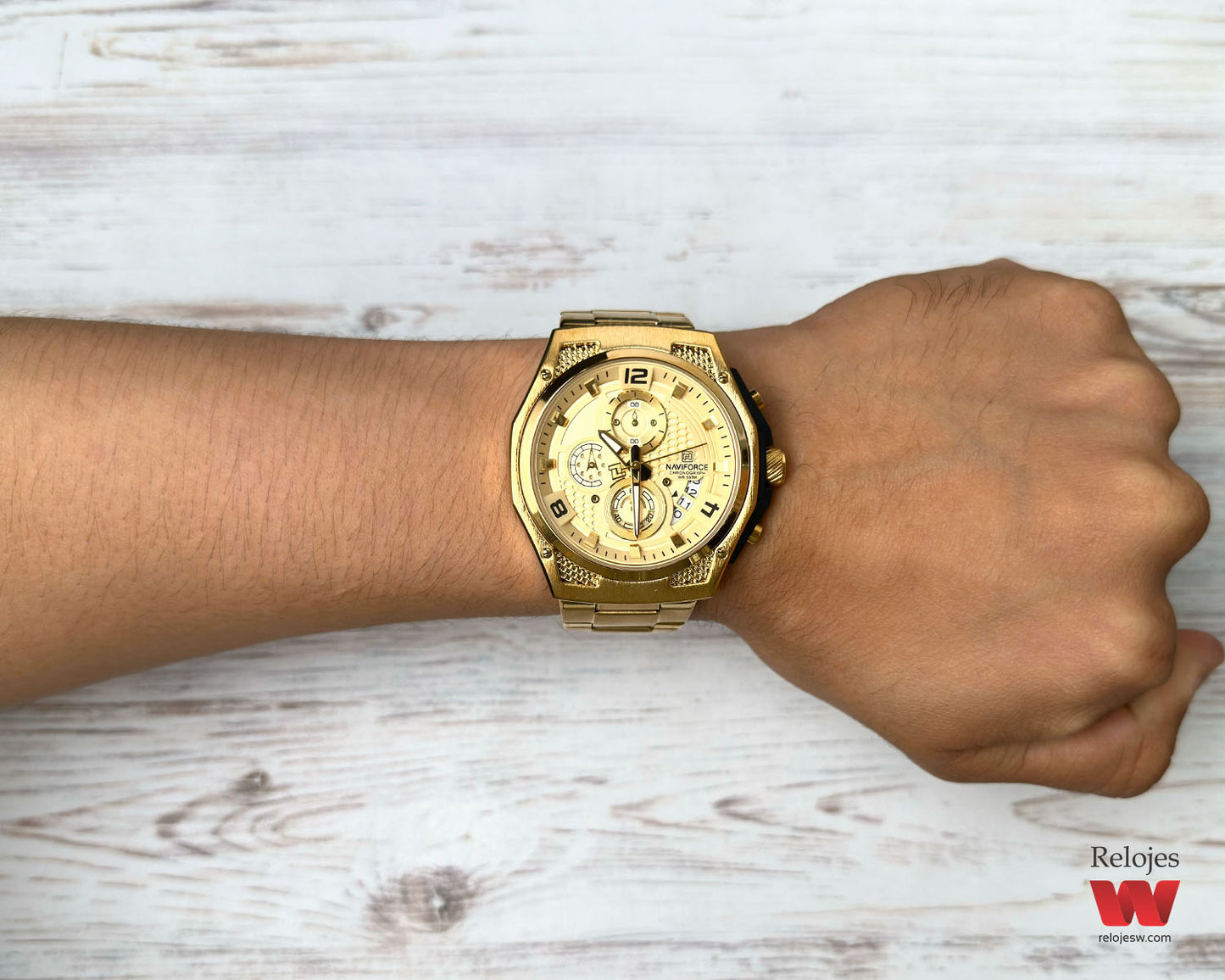 Reloj Naviforce Hombre Dorado NF8051S-DO