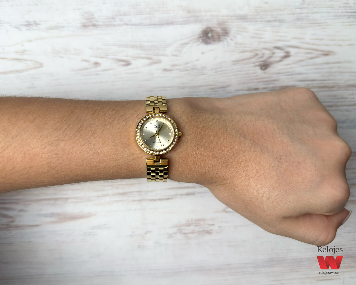 Reloj Q&Q Mujer Dorado Q96B501Y