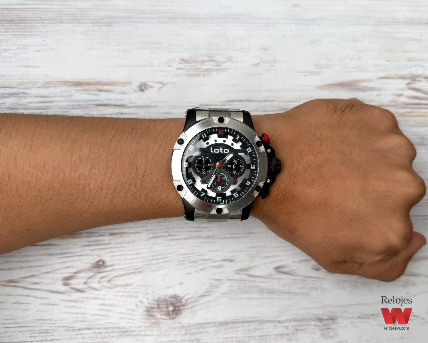 Reloj Loto Hombre Plateado LT-2397-PLNE