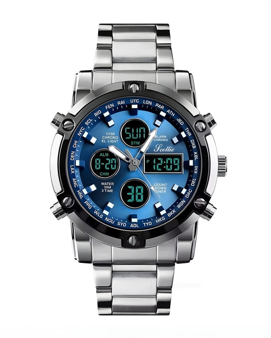 Reloj Scottie Hombre Plateado 1389-PLAZ
