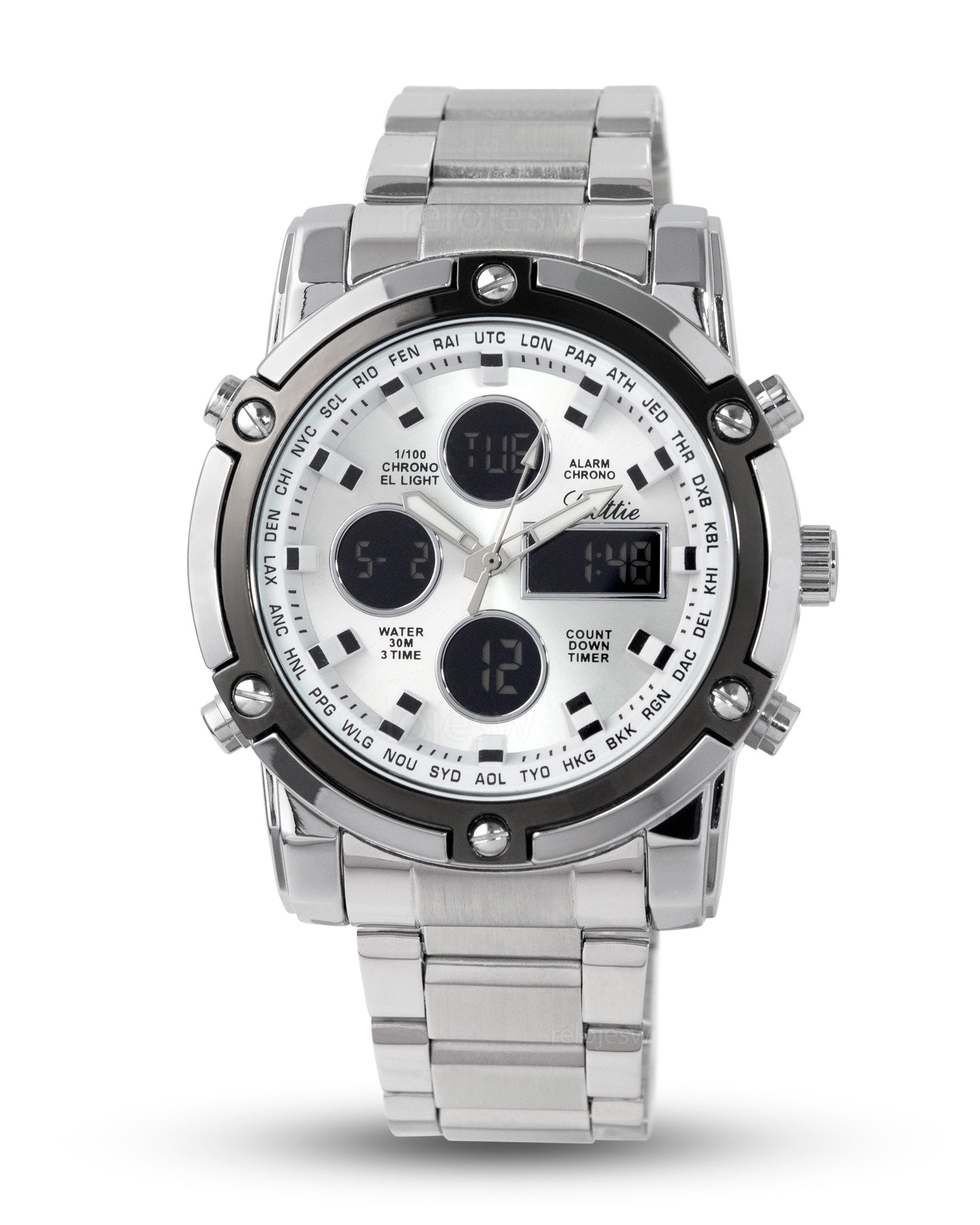 Reloj Scottie Hombre Plateado 1389-PLBL