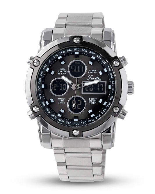 Reloj Scottie Hombre Plateado 1389-PLGR