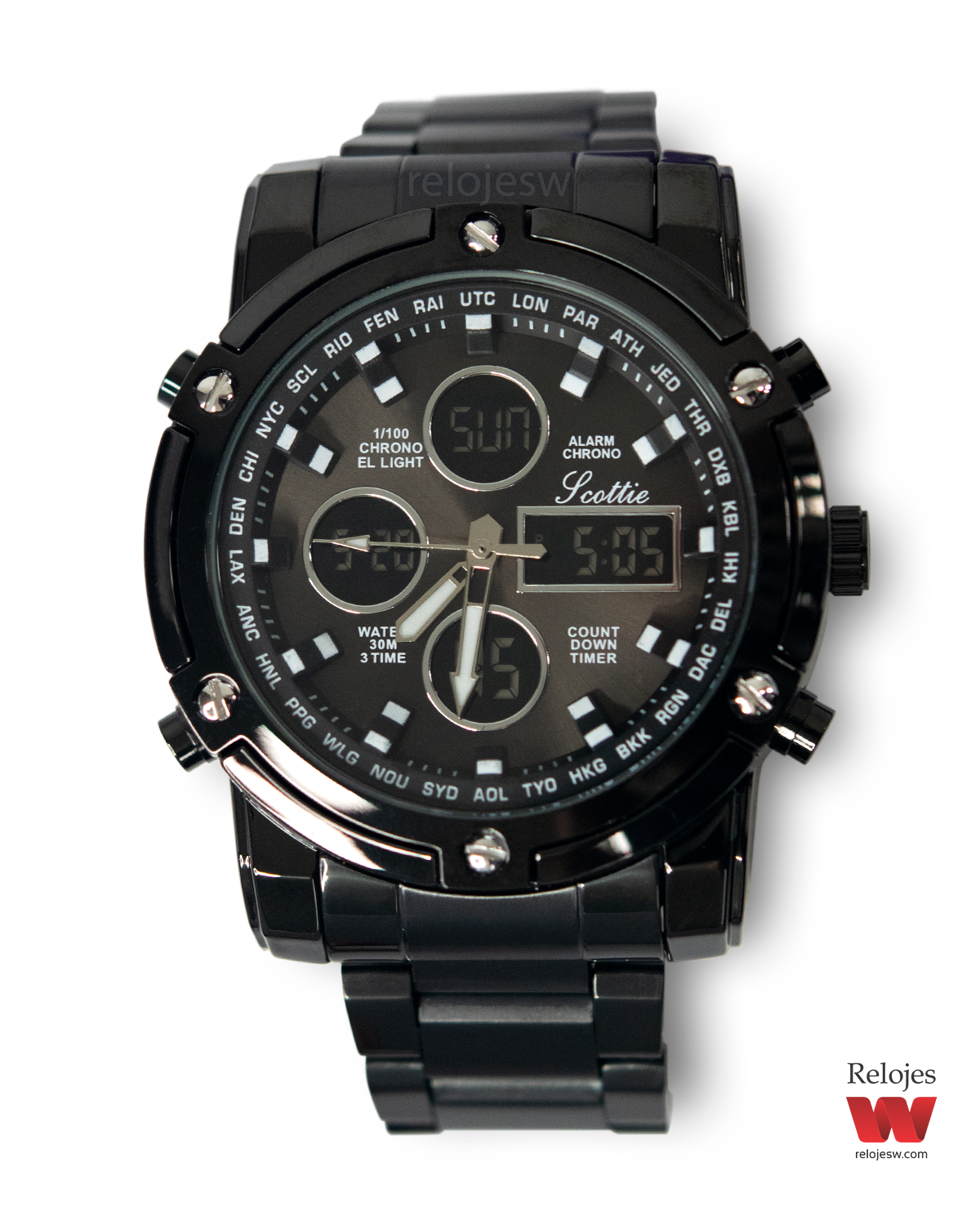 Reloj Scottie Hombre 1389 Negro