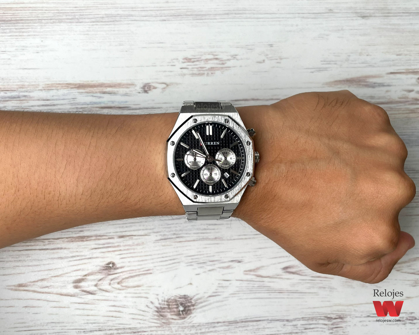 Reloj Curren Hombre Plateado CU8440-PLNE