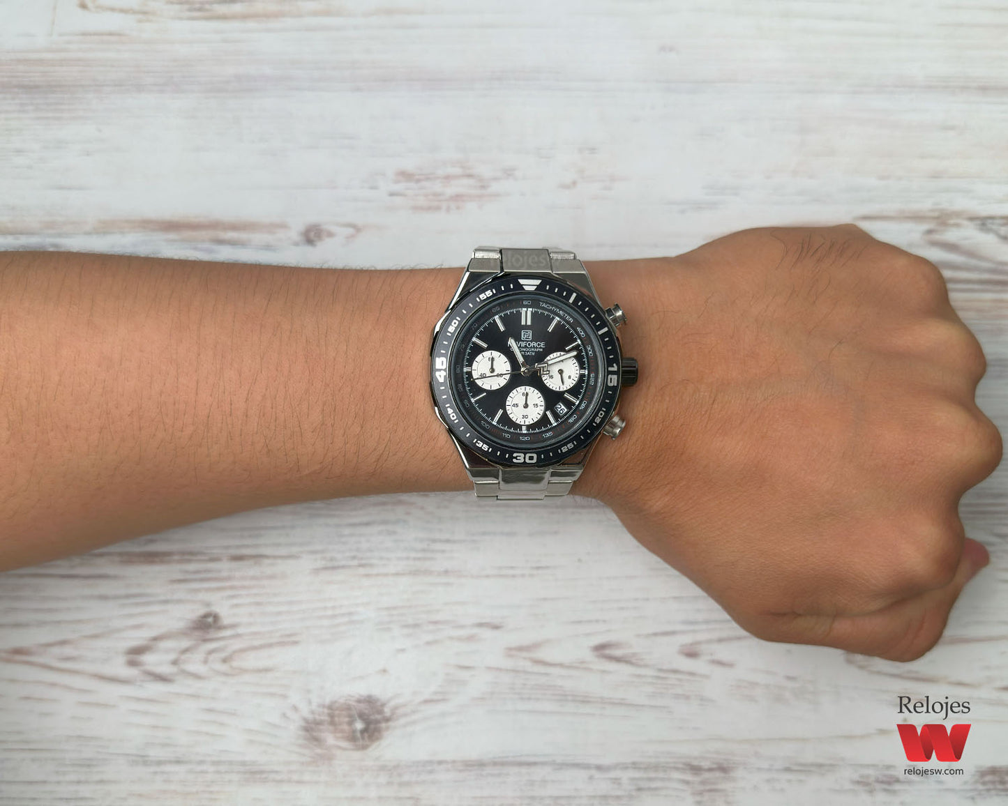 Reloj Naviforce Hombre Plateado NF8049-PLNE