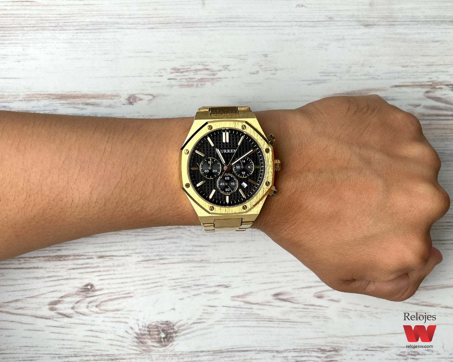 Reloj Curren Hombre Dorado CU8440-DONE