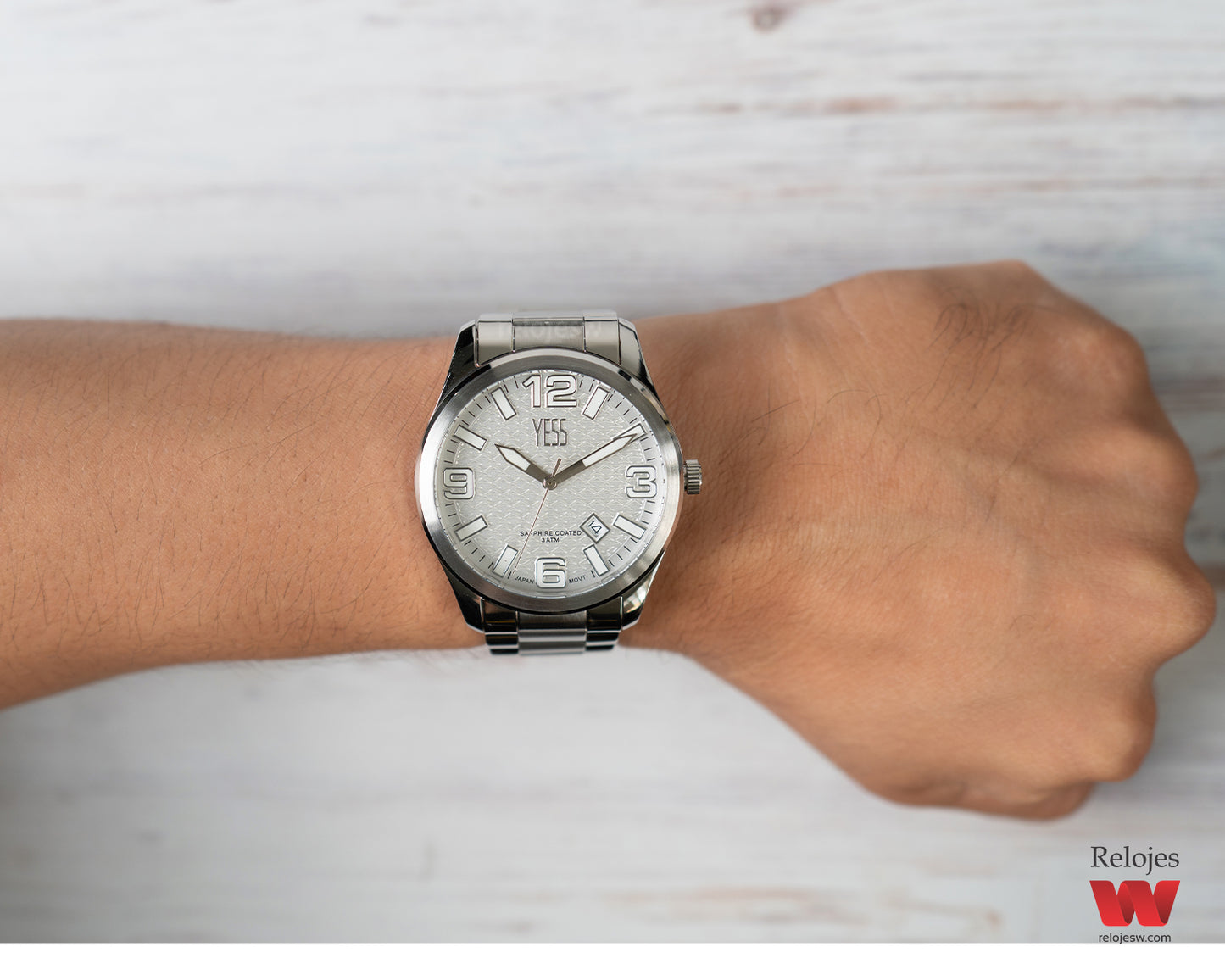 Reloj Yess Hombre Original Plateado Y25027-1