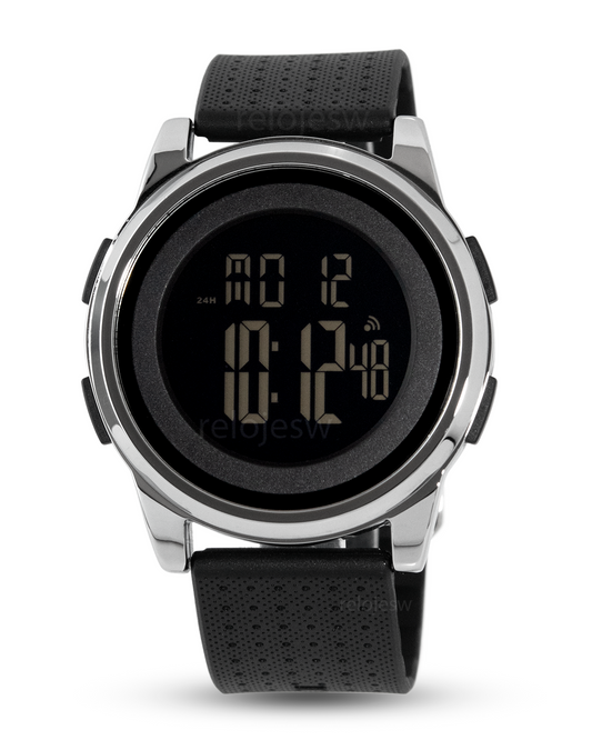 Reloj Scottie Hombre Negro Plateado 1502-NEPL