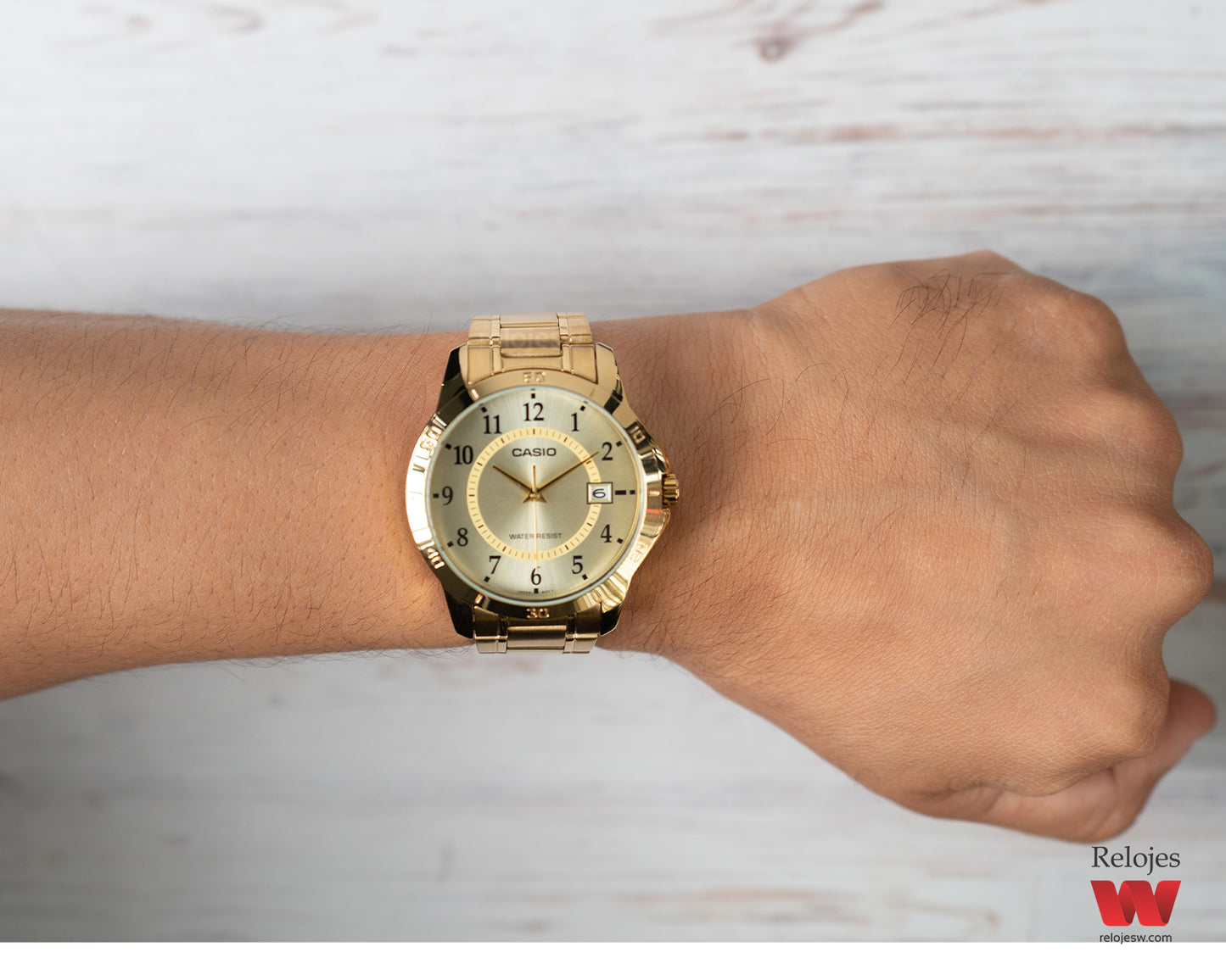 Reloj Casio Hombre Dorado MTP-V004G-9B