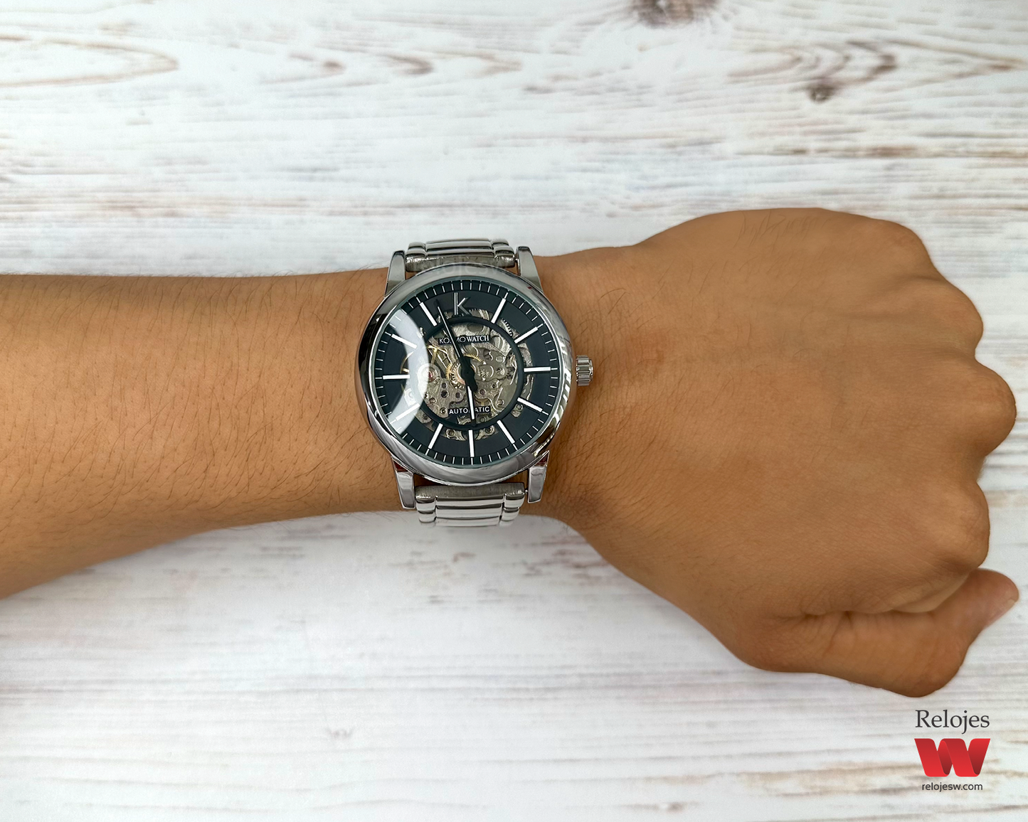 Reloj Kosmo Hombre Plateado K893-PLPL