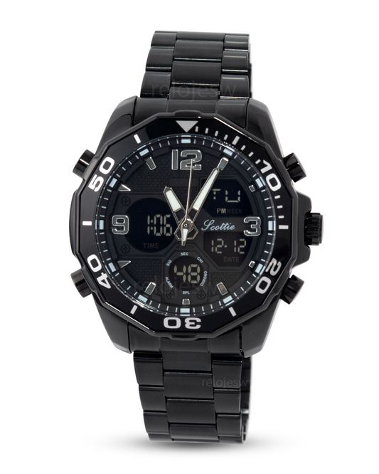 Reloj Scottie Hombre Negro 1649-NENE