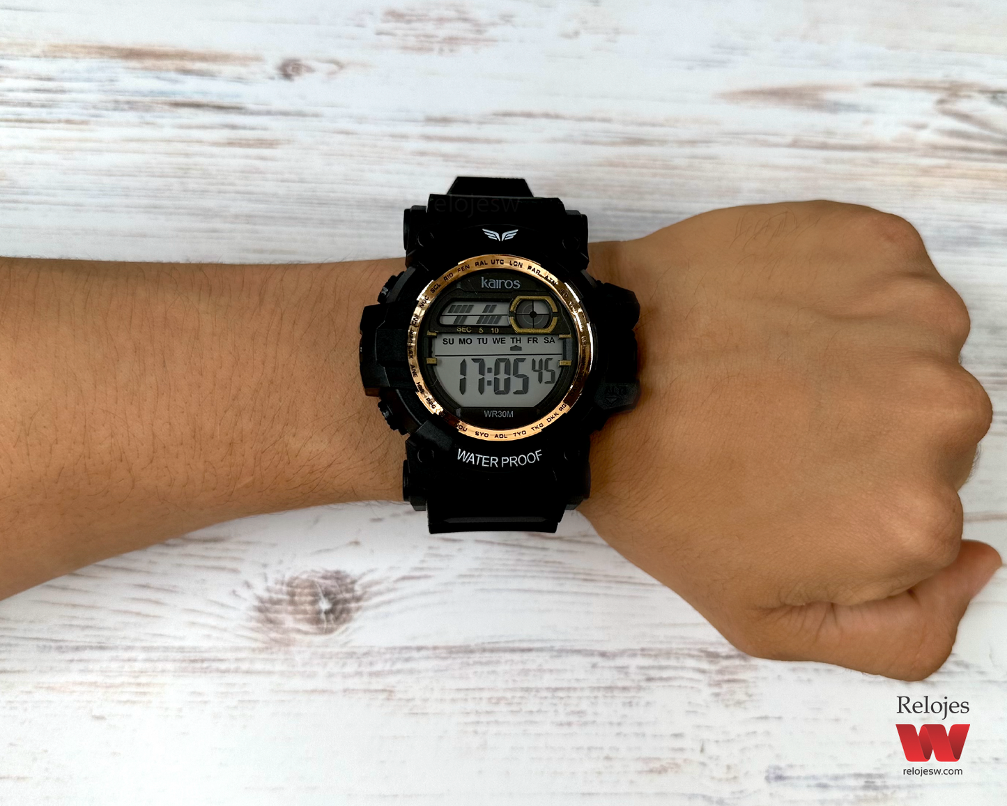 Reloj Kairos Hombre DM1314 Negro Oro Rosa