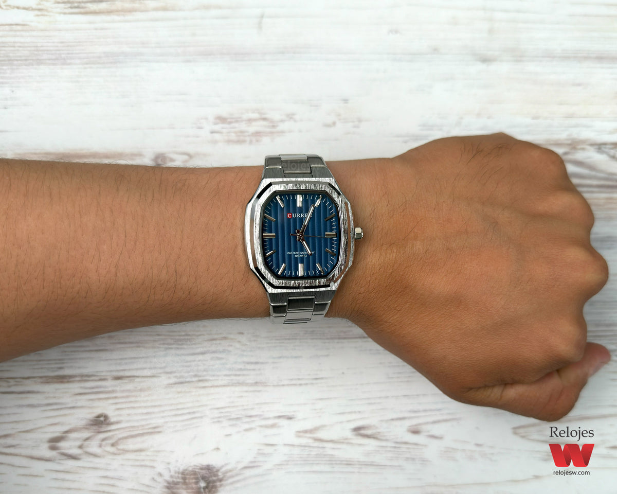 Reloj Curren Hombre Plateado CU8458-PLAZ