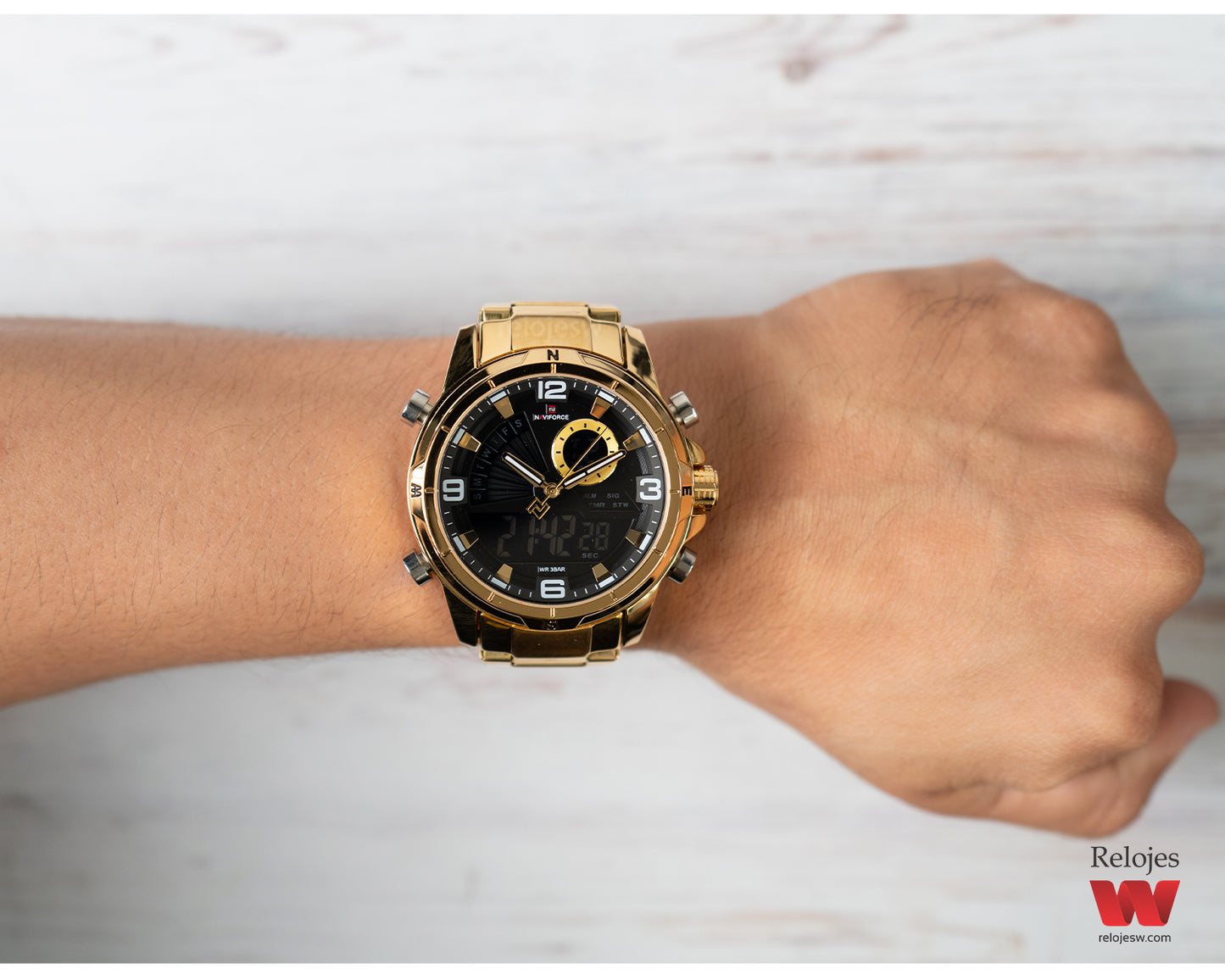 Reloj Naviforce Hombre Dorado NF9257-DODO