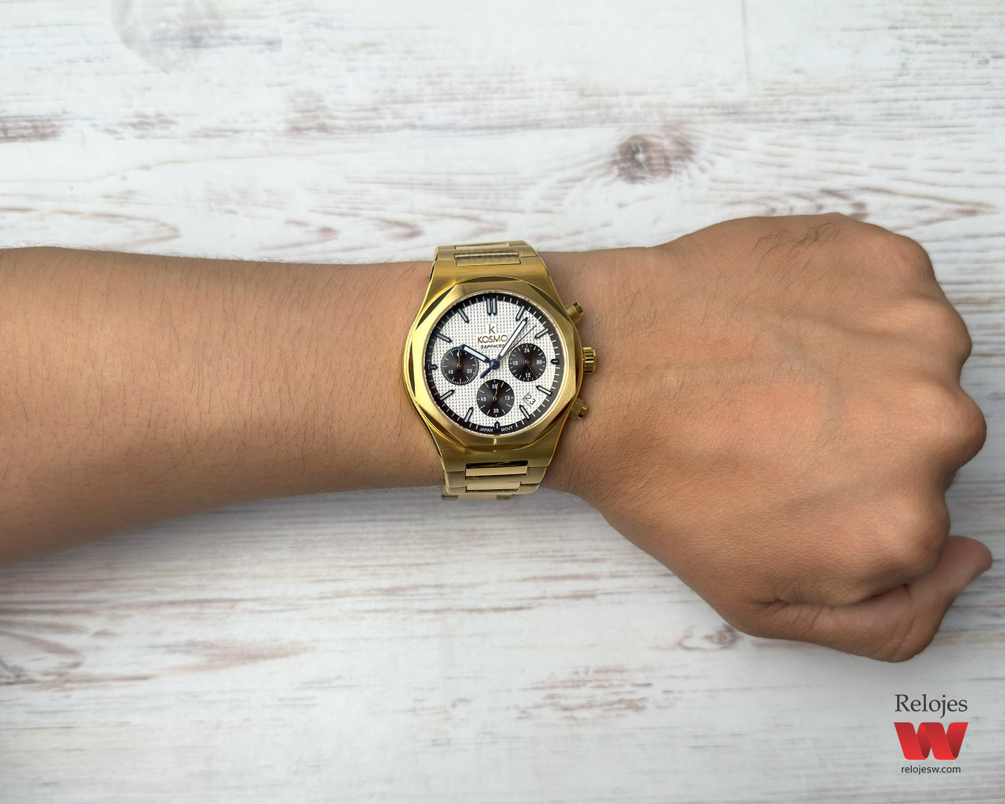 Reloj Kosmo Hombre Dorado K-646-DOBL