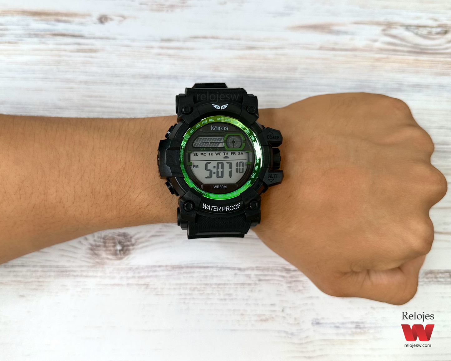 Reloj Kairos Hombre DM1314 Negro Verde