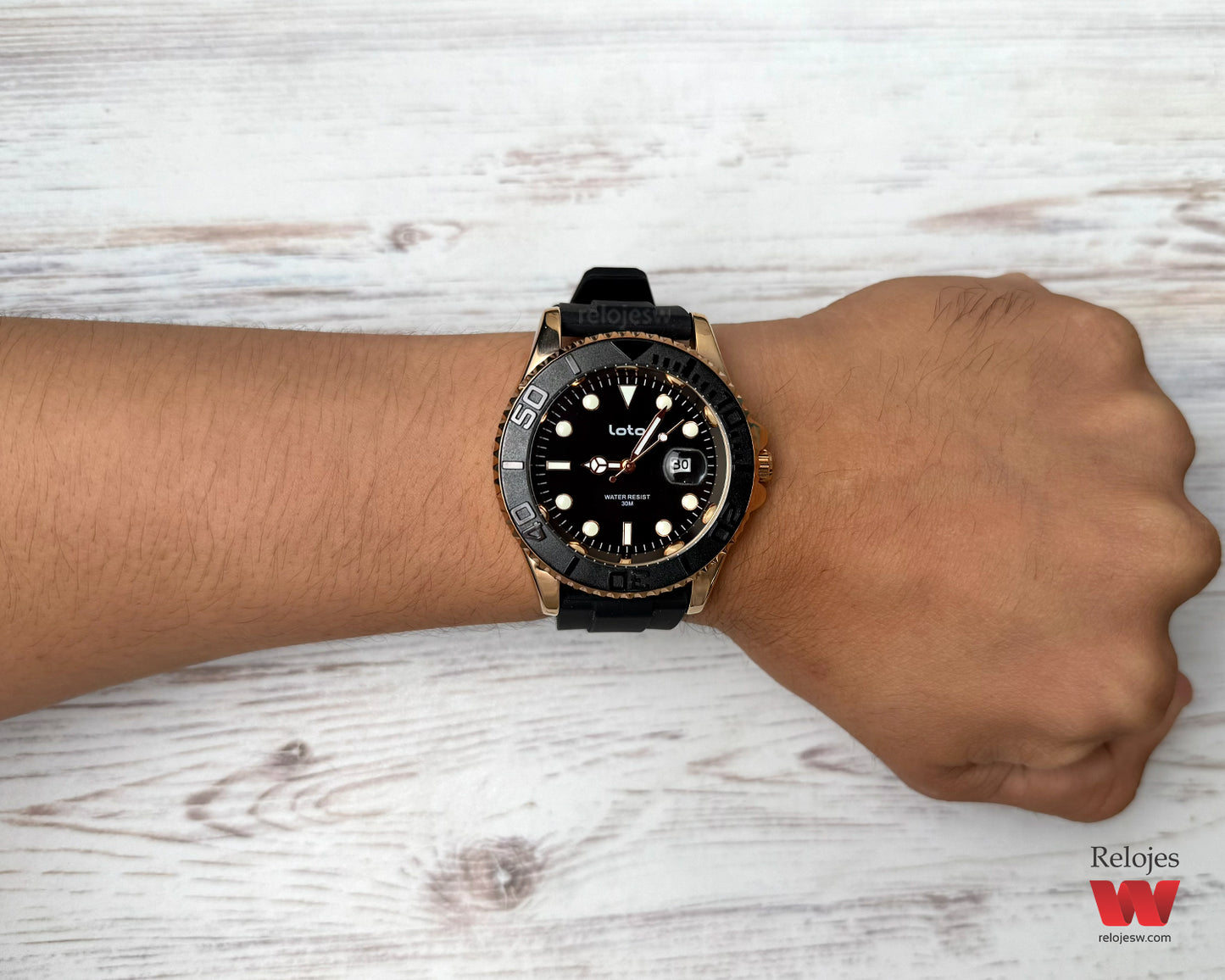 Reloj Loto Hombre Negro LT-2528-NEOR