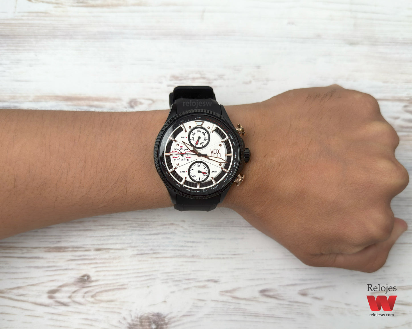 Reloj Yess Hombre Negro SMT-241012-4