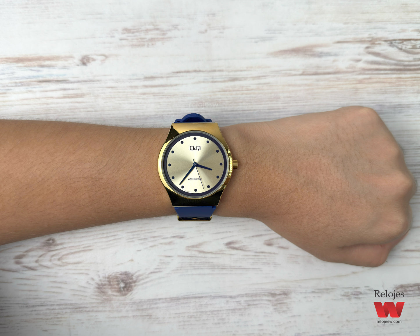 Reloj Q&Q Mujer Azul Dorado Q64B503Y