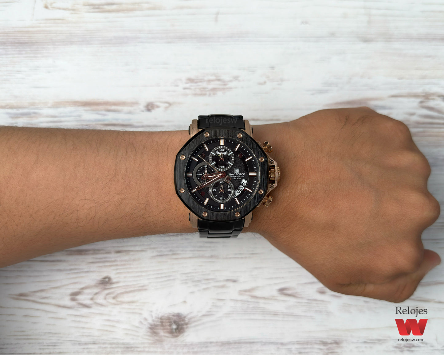 Reloj Naviforce Hombre Negro NF8065-NEOR