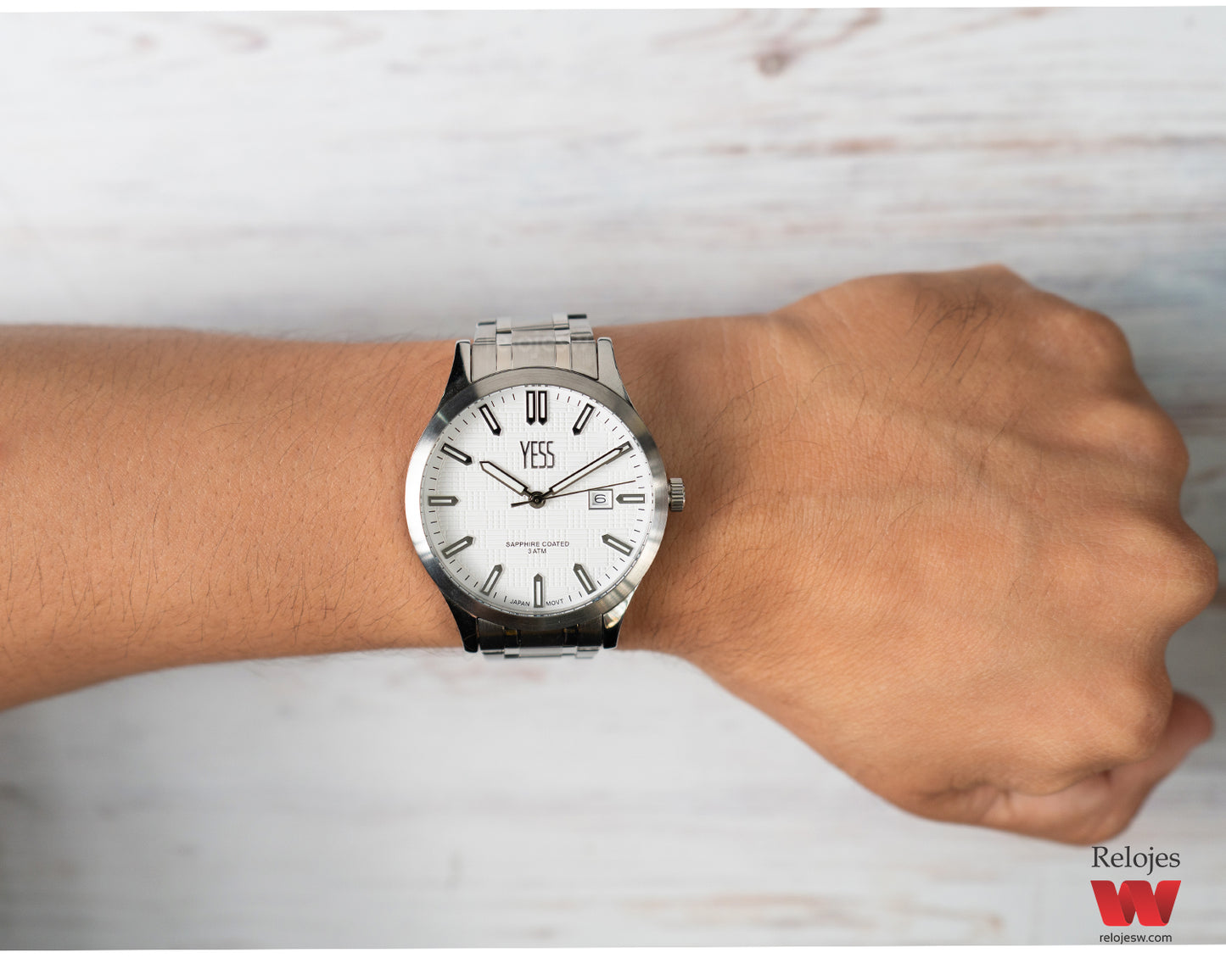 Reloj Yess Hombre Original Plateado Y25026-1