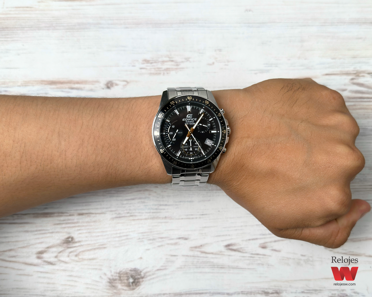 Reloj Casio Edifice Hombre Plateado EFV-540D-1A9V