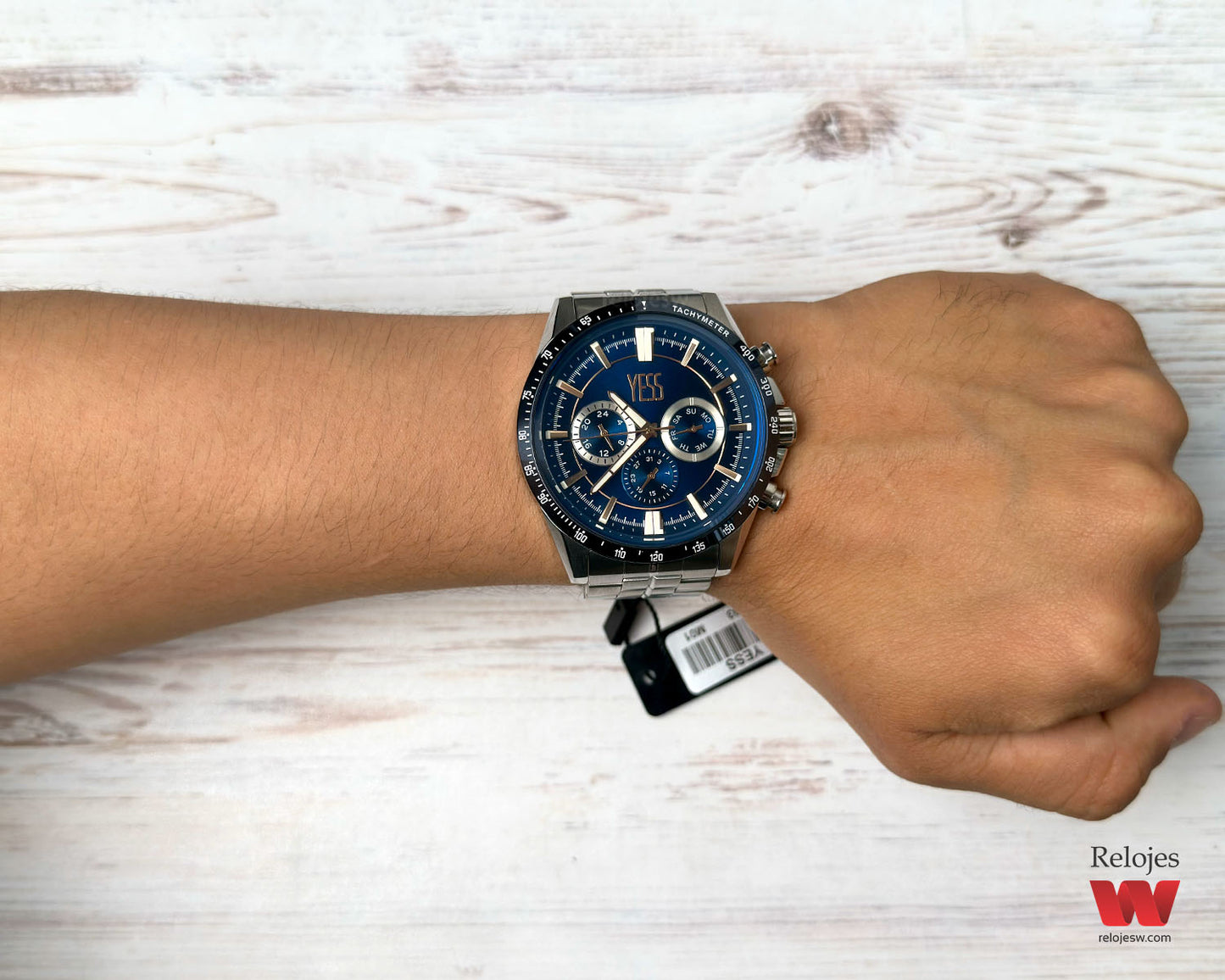 Reloj Yess Hombre Plateado Y24093-1