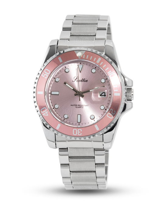 Reloj Scottie Mujer Plateado Rosado 3013-PLRS