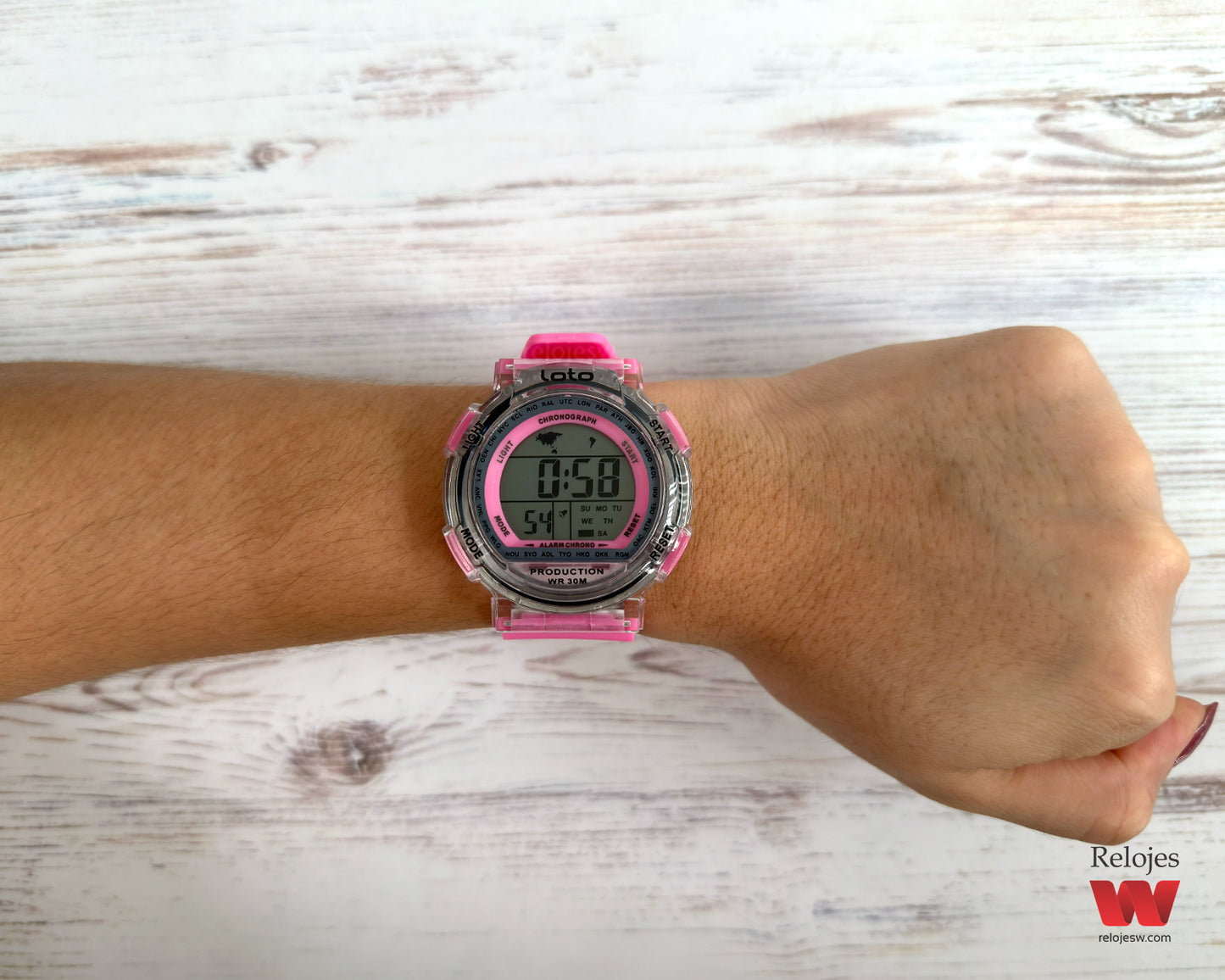 Reloj Loto Mujer Original Rosado LT-2534A-FC
