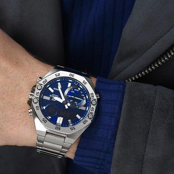 Reloj Casio Edifice Hombre Plateado ECB-10D-2A