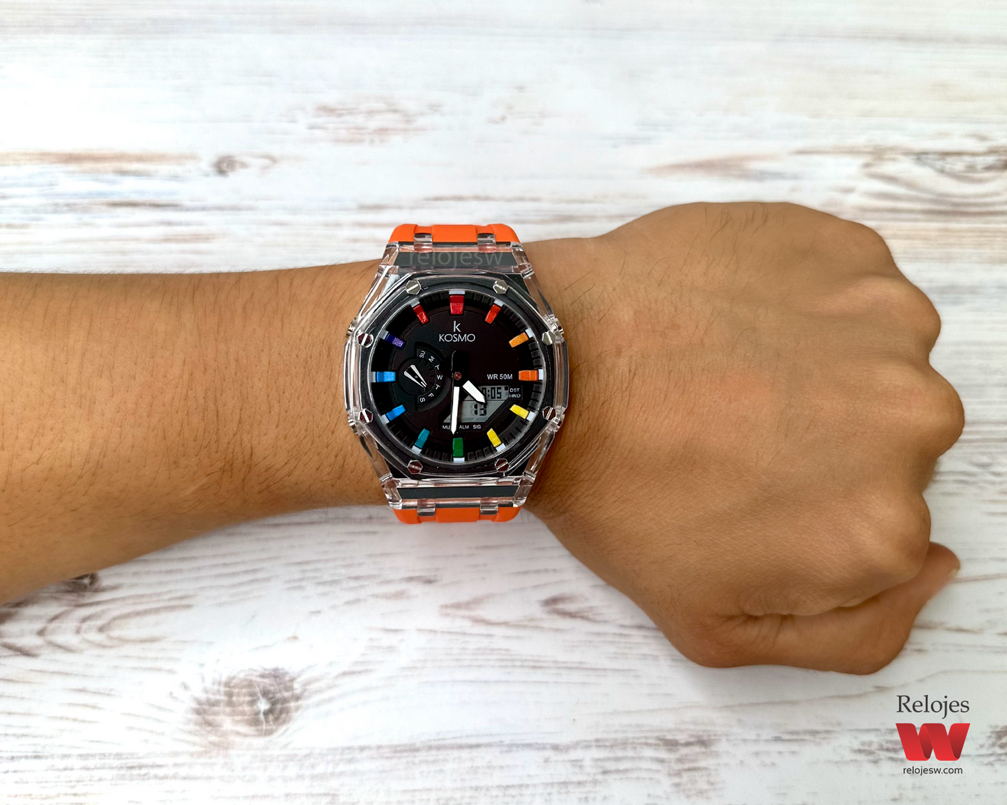 Reloj Kosmo Hombre K4010 Naranja