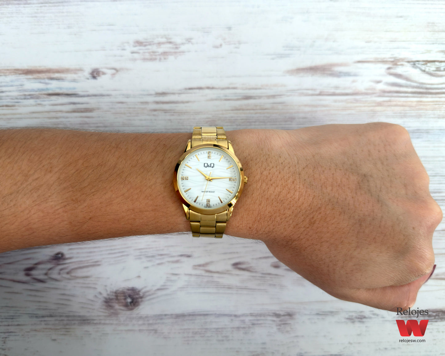 Reloj Q&Q Mujer Dorado C09A520Y