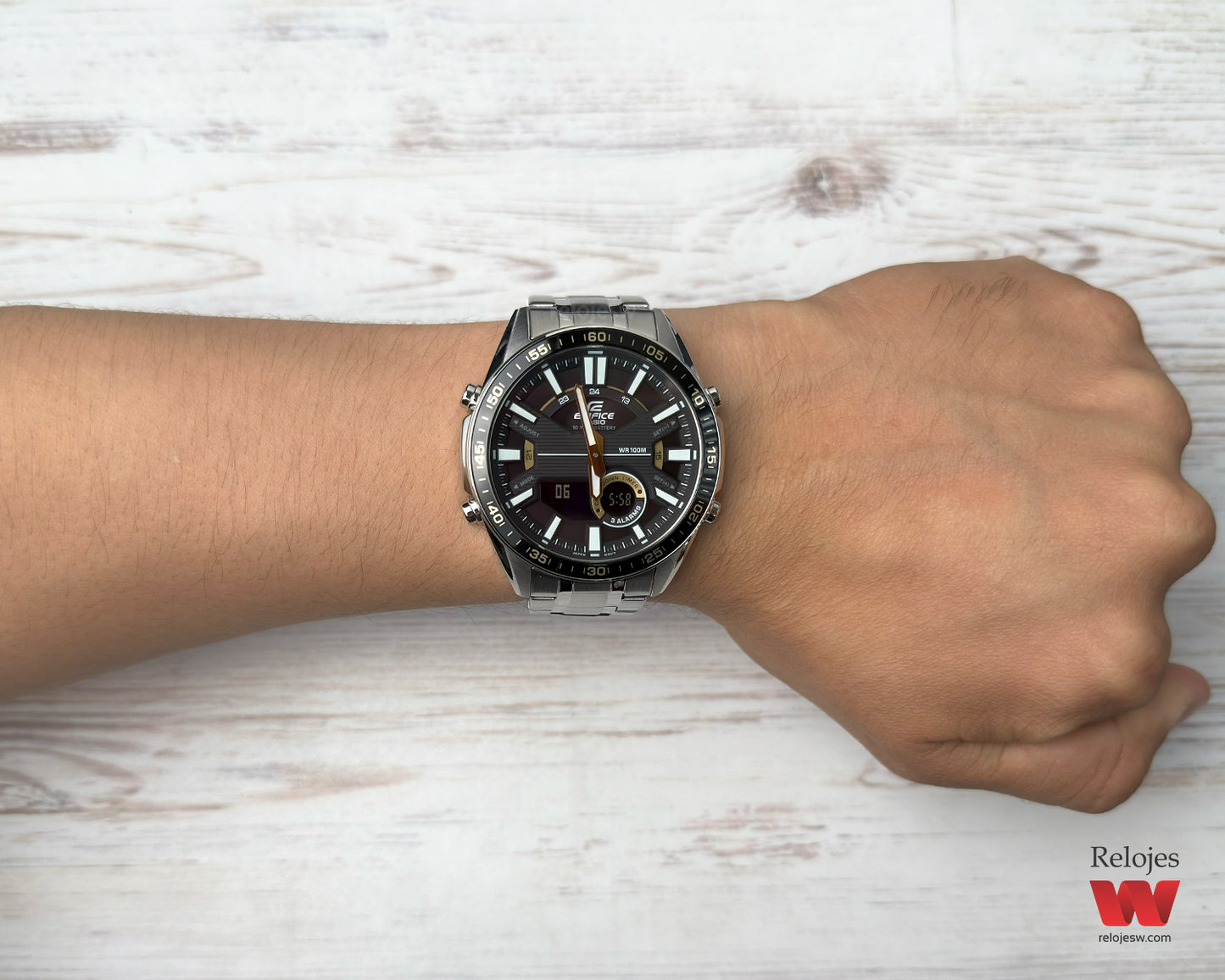 Reloj Casio Edifice Hombre Plateado EFV-C100D-1BV