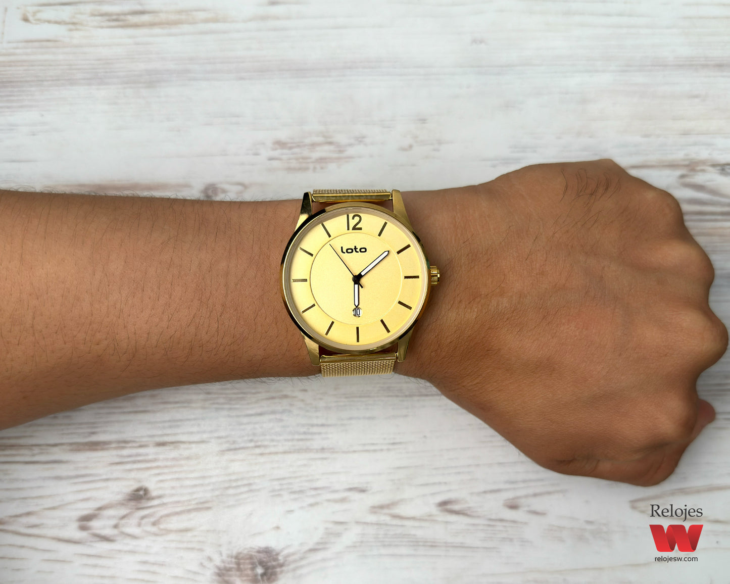 Reloj Loto Hombre Dorado LT-2529-DO