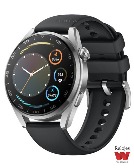 Reloj Smartwatch Hombre M33 Pro+ Plateado Negro