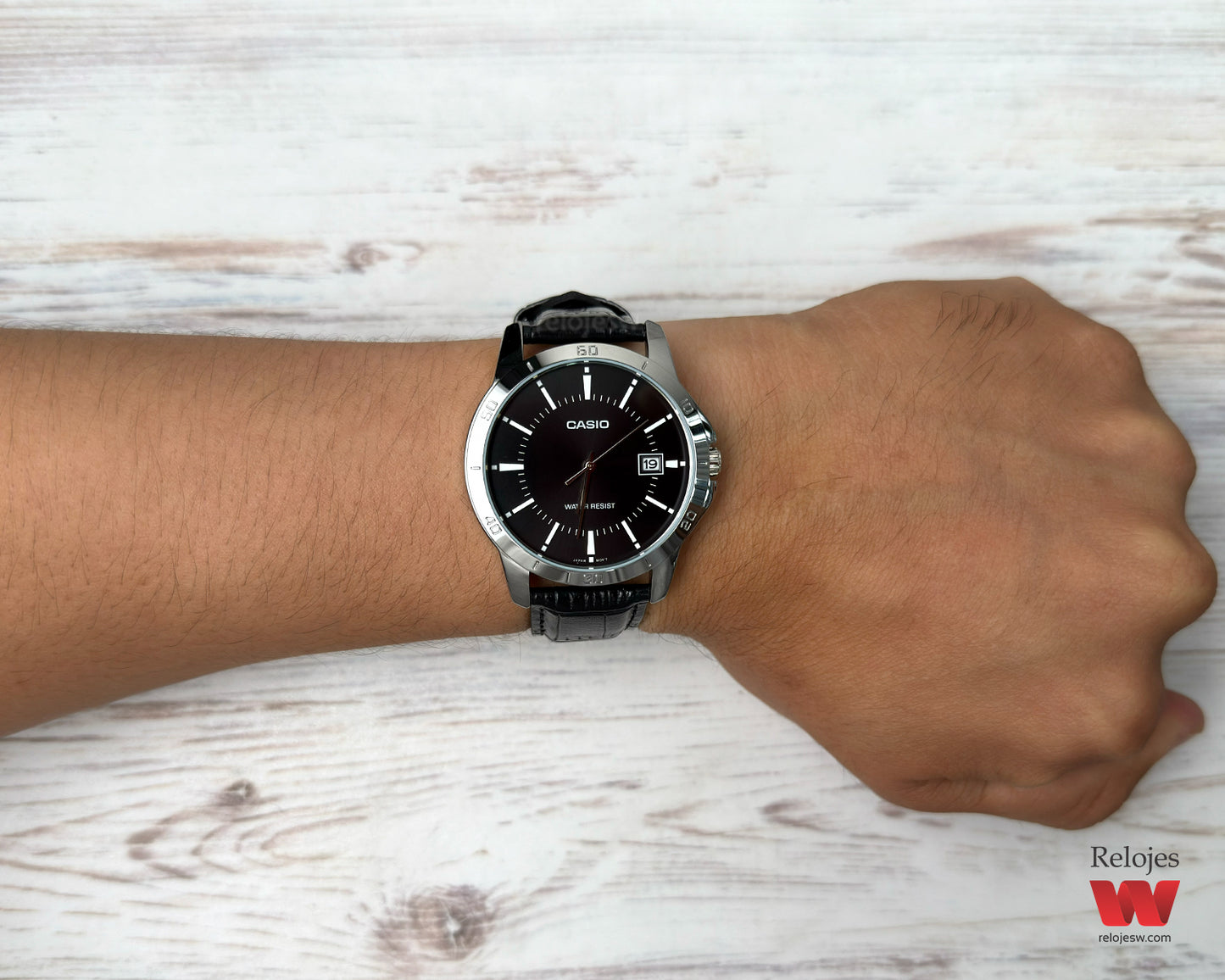 Reloj Casio Hombre Original Negro MTP-V004L-1A