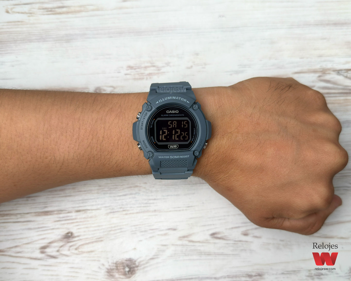 Reloj Casio Hombre Azul W-219HC-2B